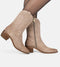 PS Poelman BABS - Dames Cowboylaarzen - Western hak 5,5 cm - Licht Beige - Maat 40