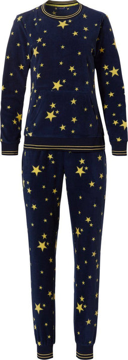 Rebelle Shining Star - Pyjamaset - Fleece - Blauw Geel - Maat 46