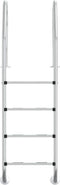 vidaXL Zwembadladder 54x38x184,5 cm 304 roestvrij staal