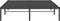 vidaXL - Bedframe - metaal - zwart - 140x190 - cm