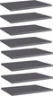 vidaXL - Wandschappen - 8 - st - 40x30x1,5 - cm - bewerkt - hout - hoogglans - grijs