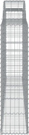 vidaXL - Schanskorven - 3 - st - gewelfd - 300x30x120/140 - cm - ijzer