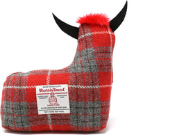 Deurstopper Schotse Hooglander Red/Grey - Harris Tweed - Handgemaakt - Caroline Wolfe Murray Scotland