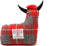 Deurstopper Schotse Hooglander Red/Grey - Harris Tweed - Handgemaakt - Caroline Wolfe Murray Scotland