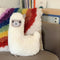 Bitten Lama Decoratie Kussen voor Binnen - kussen lama - kussen dier - knuffelkussen - 43 cm groot