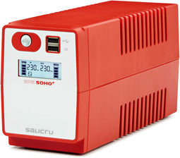 Salicru SPS SOHO+ - Line-interactive UPS 650 VA - 360 W - Rood