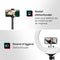 Lurk Ringlamp PRO - 18 inch - 45 cm - zwart - met verstelbaar statief - afstandsbediening
