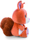 Nici eekhoorn pluche knuffel - oranje - 25 cm