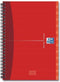 Adresboek Oxford Essentials A5 72vel dubbelspiraal assorti | 5 stuks