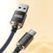 AdroitGoods 200cm USB-A naar USB-C Nylon Snel Oplaadkabel - Duurzaam & Universeel Compatibel