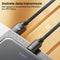 AdroitGoods 200cm USB-A naar USB-C Nylon Snel Oplaadkabel - Duurzaam & Universeel Compatibel