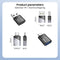 AdroitGoods 2x USB-A naar USB-C Adapter - USB 3.1 - Converter - Aluminium Zwart