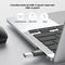 AdroitGoods 2x USB-C naar USB-A Adapter - USB 3.1 - Converter - Aluminium Zwart - Siliconen Grip