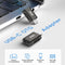AdroitGoods 2x USB-C naar USB-A Adapter - USB 3.1 - Converter - Aluminium Zwart - Siliconen Grip