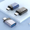 AdroitGoods 2x USB-C naar USB-A Adapter - USB 3.1 - Converter - Aluminium Zwart