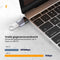 AdroitGoods 2x USB-C naar USB-A Adapter - USB 3.1 - Converter - Aluminium Zwart
