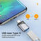 AdroitGoods 2x USB-C naar USB-A Adapter - USB 3.1 - Converter - Aluminium Zwart