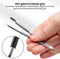 AdroitGoods 3 delige Nagelriem Knipper set - Zwart - Cuticle Pusher Duwer Verwijderaar Trimmer Mesje - bokkenpootje nagels