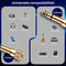 AdroitGoods 6.35mm Male naar 3.5mm Female Audio Jack Adapter - Gold plated