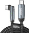 AdroitGoods 60w Usb-C Naar Usb-C Oplaad Kabel - Pd - Snellaad Kabel - Gevlochten Nylon 100 cm
