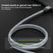 AdroitGoods 8K HDMI Kabel - 2.1 Nylon 8K 60Hz 4K 120Hz - 1 Meter - Grijs