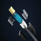 AdroitGoods 8K HDMI Kabel - 2.1 Nylon 8K 60Hz 4K 120Hz - 2 Meter - Grijs