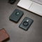 AdroitGoods AirTag Kaarthouder Geschikt Voor Magsafe en iPhone - Pasjeshouder/Wallet - Leder/Groen