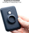 AdroitGoods AirTag Kaarthouder Geschikt Voor Magsafe en iPhone - Pasjeshouder/Wallet - Leder/Blauw