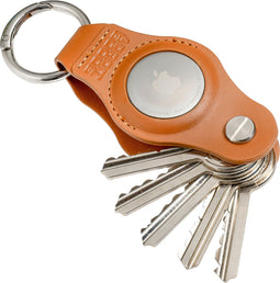 AdroitGoods AirTag Sleutel Organizer Sleutelhanger - Sleuteletui - Leder - Bruin
