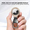 AdroitGoods Aluminium Hoes Voor Apple AirTag - Wit - Airtag-sleutelhanger - Houder - Hanger - Case