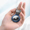 AdroitGoods Aluminium Hoes Voor Apple AirTag - Zwart - Airtag-sleutelhanger - Houder - Hanger - Case