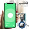 AdroitGoods Aluminium Hoes Voor Apple AirTag - Zwart - Airtag-sleutelhanger - Houder - Hanger - Case
