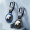 AdroitGoods Aluminium Hoes Voor Apple AirTag - Zwart - Airtag-sleutelhanger - Houder - Hanger - Case
