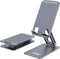 AdroitGoods Aluminium Telefoonhouder - Universele Standaard - Bureau- en Desktophouder - Grijs - Verstelbaar
