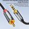 AdroitGoods Aux naar Tulp - Jack naar Tulp - Jack 3.5mm naar Tulp Kabel - RCA Kabel - 3 Meter - Grijs