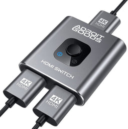 AdroitGoods Bi-Directional HDMI Switch - 4k@60Hz - HDMI Switch 2 Poorts - 2 In 1 Uit / 1 in 2 uit
