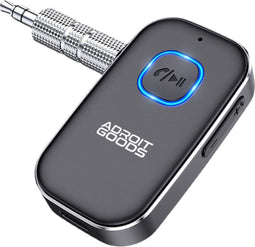 AdroitGoods Bluetooth Aux Receiver Ontvanger Auto - Bluetooth 5.0 Zender - Transmitter - Handsfree bellen - Auto Accessories