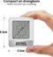 AdroitGoods - Digitale Hygrometer Indoor Thermometer - Wit - Temperatuur Vochtigheid Meter