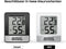 AdroitGoods - Digitale Hygrometer Indoor Thermometer - Zwart - Temperatuur Vochtigheid Meter