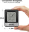 AdroitGoods - Digitale Hygrometer Indoor Thermometer - Zwart - Temperatuur Vochtigheid Meter