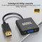 AdroitGoods Displayport naar VGA (D-Sub) female computerkabel - 1080p - Full HD - 10 cm - Zwart