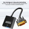 AdroitGoods DVI naar VGA-adapter - 1080P Full HD - Zwart