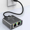 AdroitGoods Ethernet Gigabit Netwerksplitter - 1 Naar 2 - 1000/100Mbps Ethernet-splitter - Met USB-Voedingspoort - Netwerk Switch