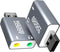 AdroitGoods Externe USB (3D) Geluidskaart Adapter - Sound Card - Usb 5.1 - Space Grey