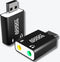 AdroitGoods Externe USB (3D) Geluidskaart Adapter - Sound Card - Usb 5.1 - Zwart