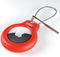 AdroitGoods Hoes Voor Apple AirTag Met Staalkabel - Rood - Airtag-sleutelhanger - Houder - Hanger - Case