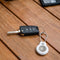 AdroitGoods Hoes Voor Apple AirTag Met Staalkabel - Wit - Airtag-sleutelhanger - Houder - Hanger - Case