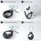 AdroitGoods Hoes Voor Apple AirTag Met Staalkabel - Zwart - Airtag-sleutelhanger - Houder - Hanger - Case