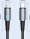 AdroitGoods iPhone Oplader Kabel - Usb-C Naar Lightning - 200cm - Zwart - Geschikt voor Apple iPhone - 2.4A Snellaadkabel