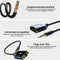 AdroitGoods Jack (3.5mm) Splitter - Jack (3.5mm) naar Jack (3.5mm) female - Zwart - 31cm
